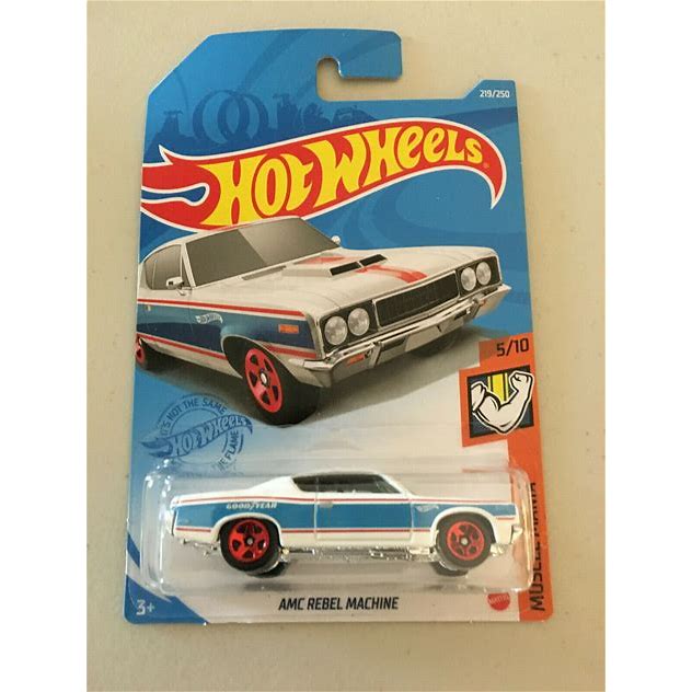 AMC Rebel Machine 219 5/10 Muscle Mania 2021 Hot Wheels WW INT Case M A87/107. Hot Wheels.