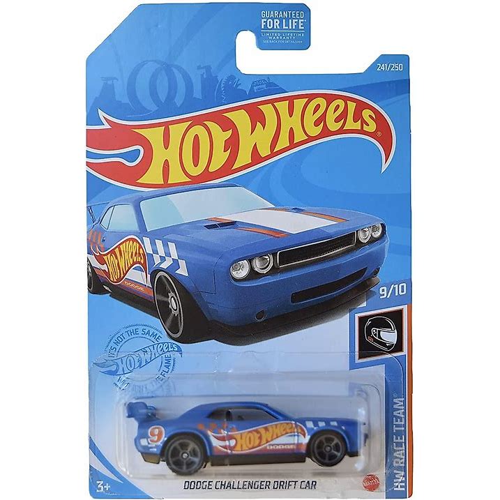 2021 Hot Wheels Race Team Dodge Challenger Drift Car Blue 241/250