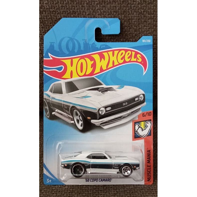 Hot Wheels '68 Copo Camaro 181/250 Brand New. Hot Wheels. White.