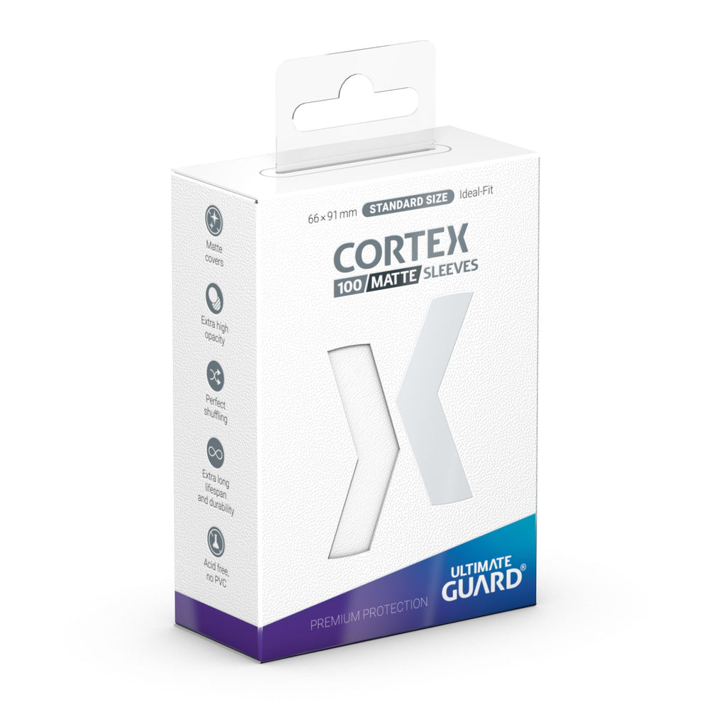 Ultimate Guard Cortex Deck Protectors Glossy 100 Count White.