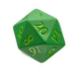 Ultra Pro D20 Heavy Metal Dice Vivid Green.