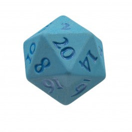 Ultra Pro D20 Heavy Metal Dice Vivid Light Blue.