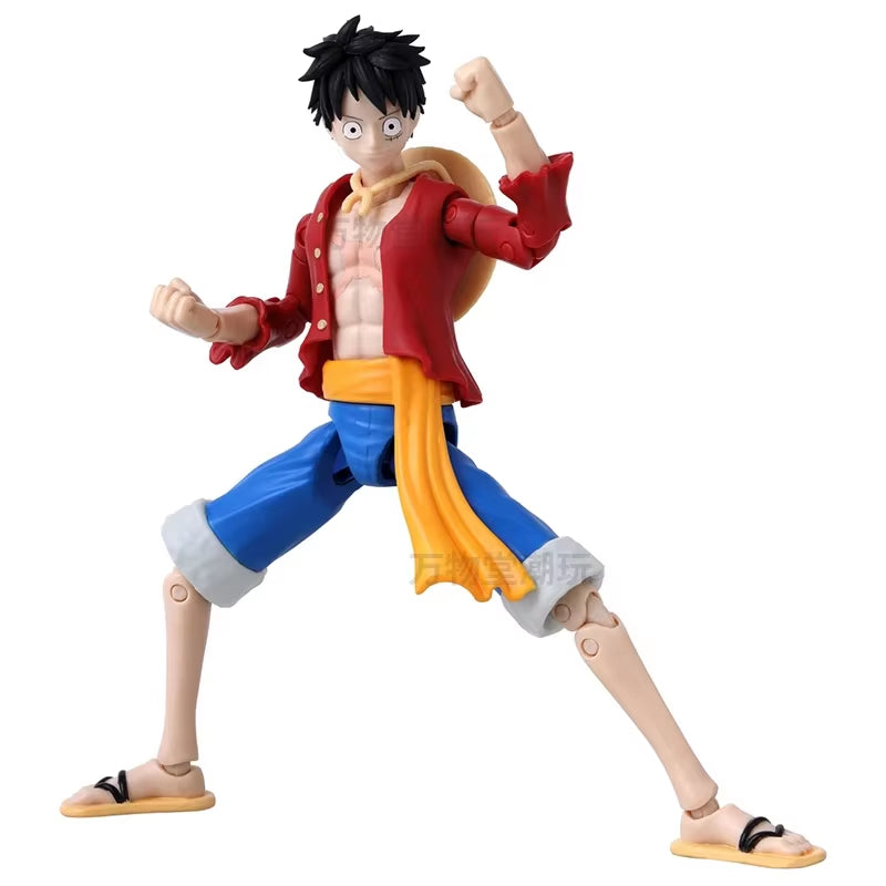 One Piece Anime Figures Monkey D Luffy Movable Figure Assembly Model Luffy Action Statue Collection Ornaments Toy Gifts for Kids