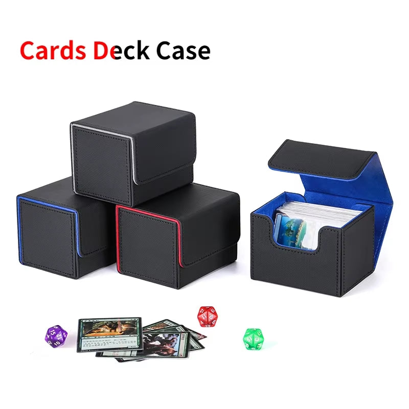 Card Deck Storage Box 35PT Top Loader Organiser Case Card Dividers Collectible Game Card Cases Tarot Deck Protectors Container