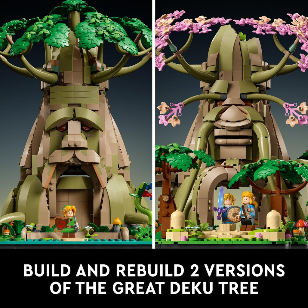 the Legend of Zelda Great Deku Tree 2In1 - Model Building Set for Adults, Ages 18+ - Collectible Zelda Kit for Home Decor, Office or Bedroom - Gift Idea for Fans of Video Game - 77092
