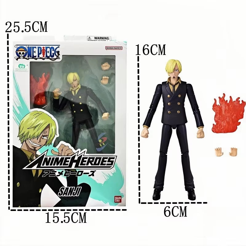 One Piece Sanji Anime Figures Model Tabletop Ornament Action Assembly Model Doll Action Figure Toys for Kids Gift Collectible