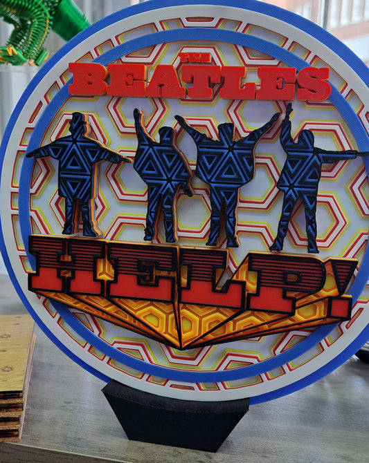 Beatles Help 3D Dimensional Mosaic