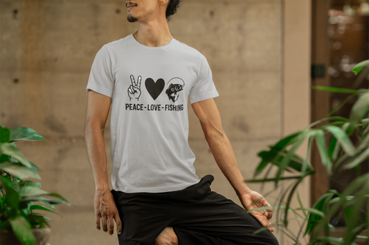 Peace, Love, Fishing T-Shirt