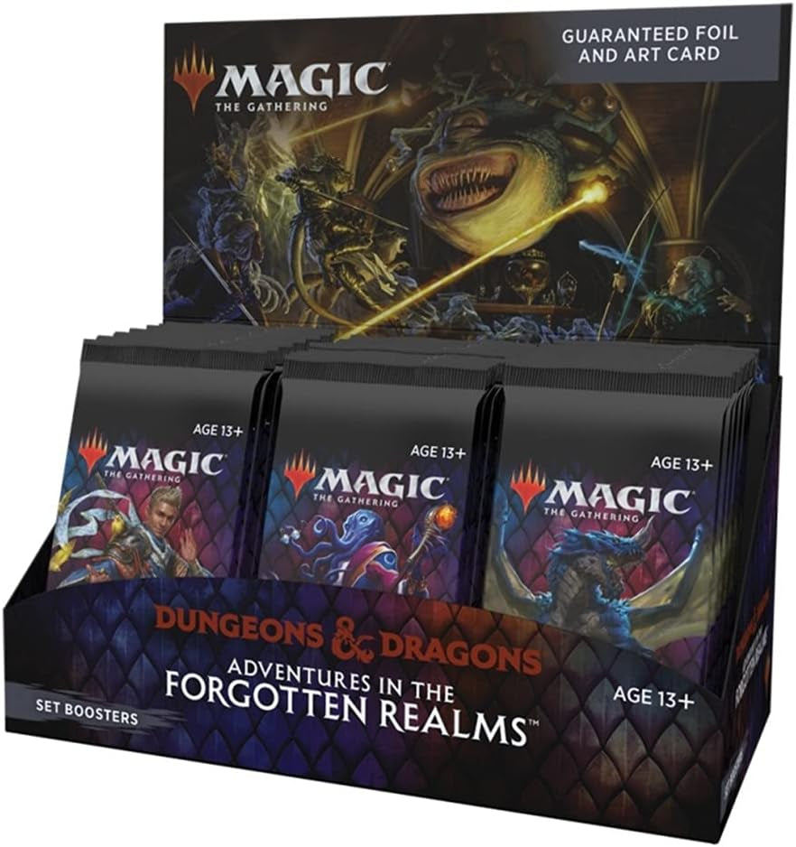 Adventures in the Forgotten Realms Set Booster Box | 30 Packs (360 Magic Cards), Black