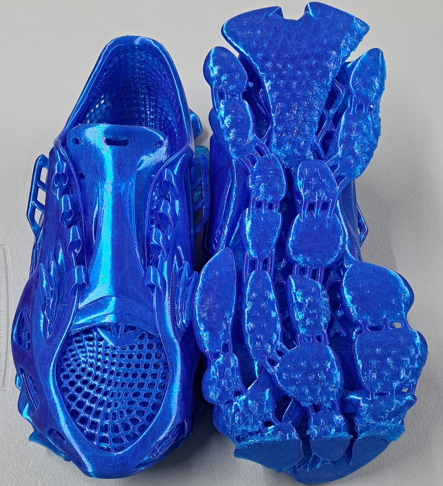 Blue Air Nerds 3D Printed Slip On Shoes