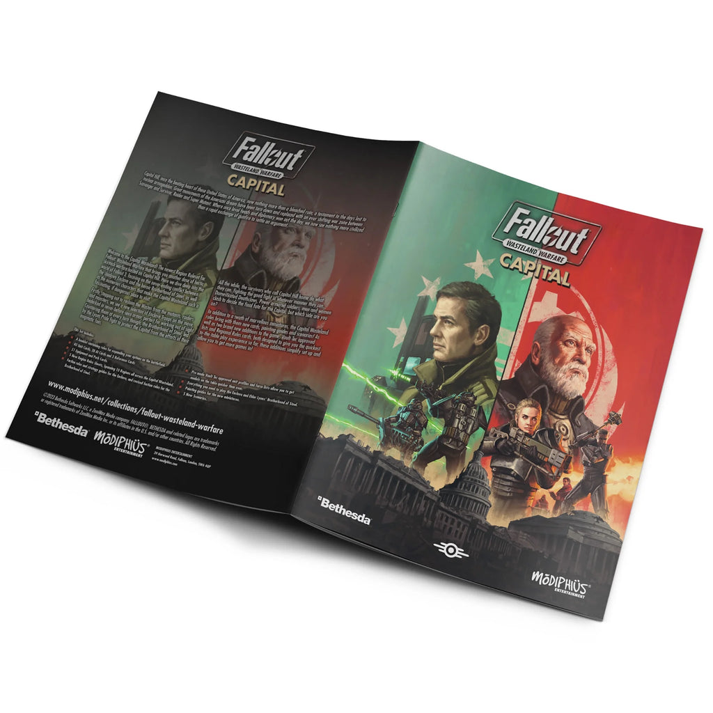 Fallout Wasteland Warfare: Capital Rules Expansion - RPG Book & 135 New Cards, New Scenarios & Regions