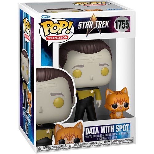 Star Trek: The Next Generation Data with Spot Funko Pop! Vinyl Figure and Buddy #1755