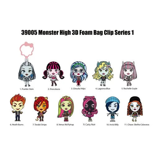 Monster High 3D Foam Bag Clip