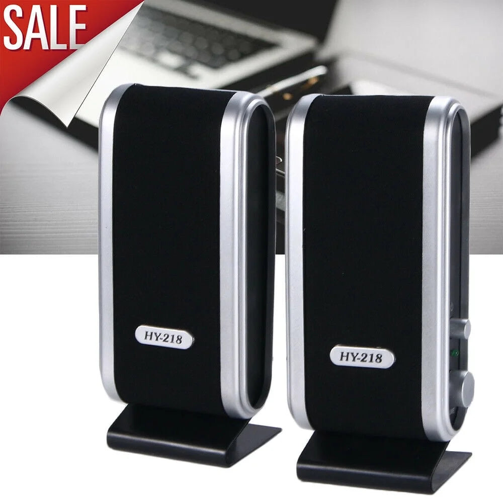 USB Power Wired Computer Speakers Stereo 3.5Mm Jack for Desktop PC Laptop New