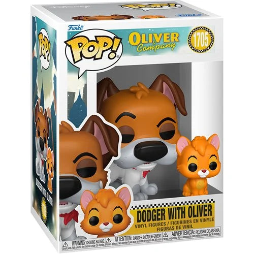 Oliver and Company Dodger with Oliver Funko Pop! Vinyl Figure and Buddy #1705