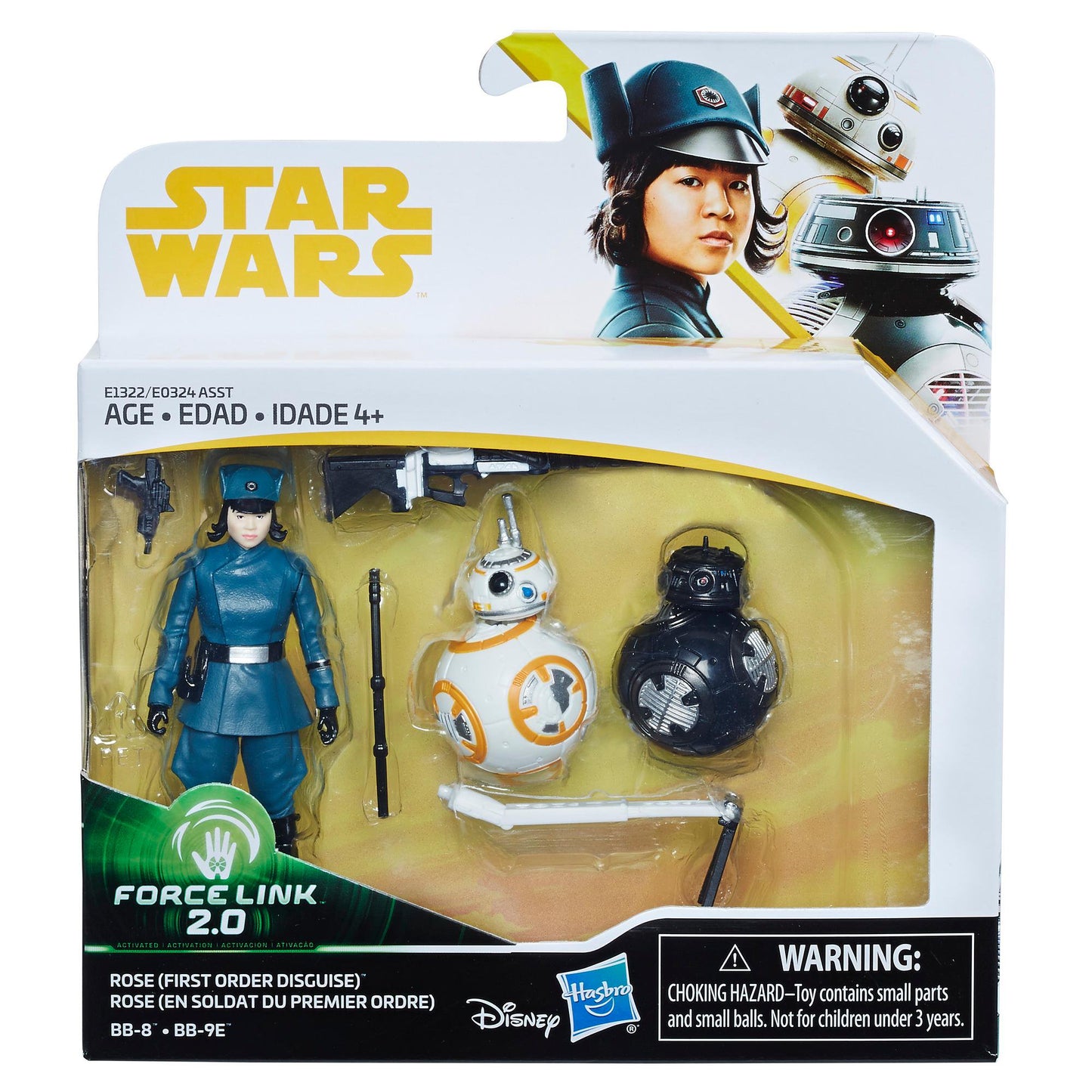 Star Wars Force Link 2.0 Rose (First Order Disguise), BB-8, and BB-9E Pack