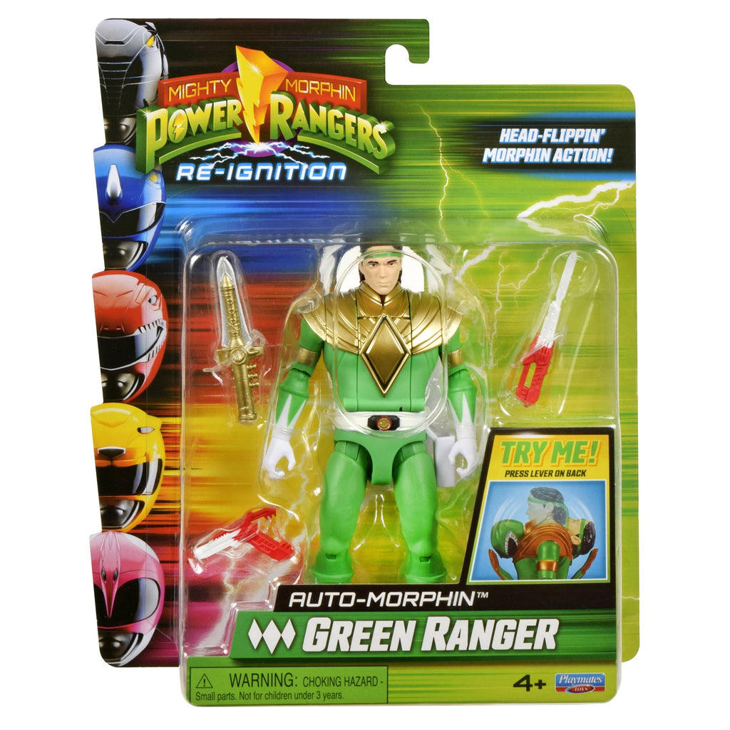 Mighty Morphin Power Rangers : Re-Ignition - Auto-Morphin Green Ranger Action Figure by