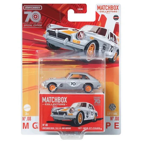 Matchbox Premium Collector 2023 1971 MGB GT Coupe.