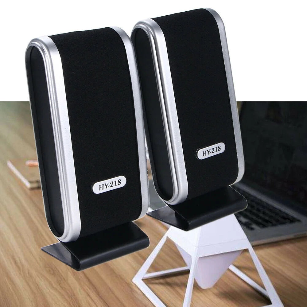 USB Power Wired Computer Speakers Stereo 3.5Mm Jack for Desktop PC Laptop New