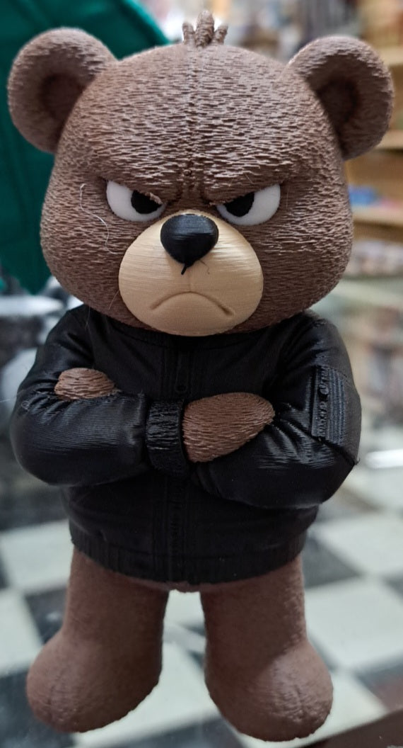 3D Printed Grumpy Bear Figure