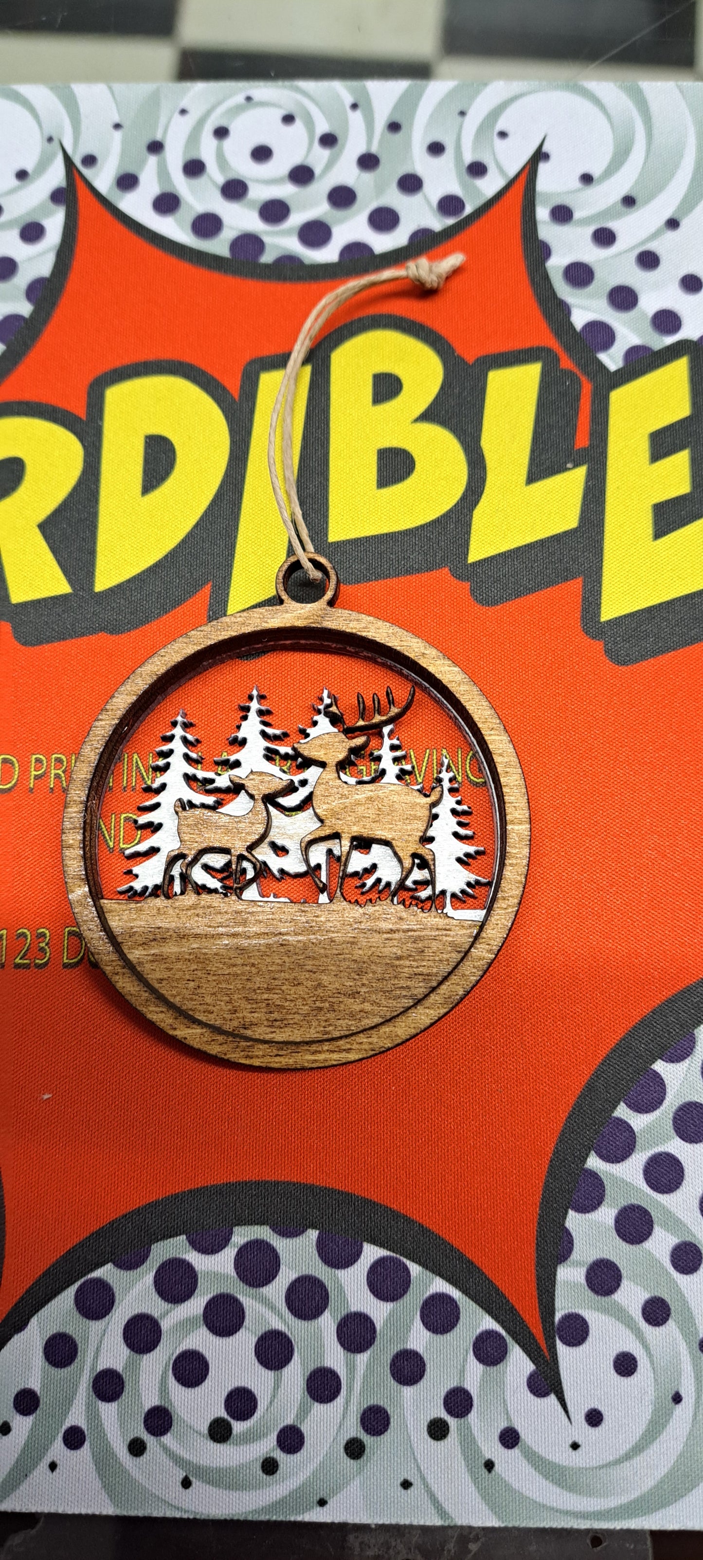 Wooden Layered Christmas Ornaments