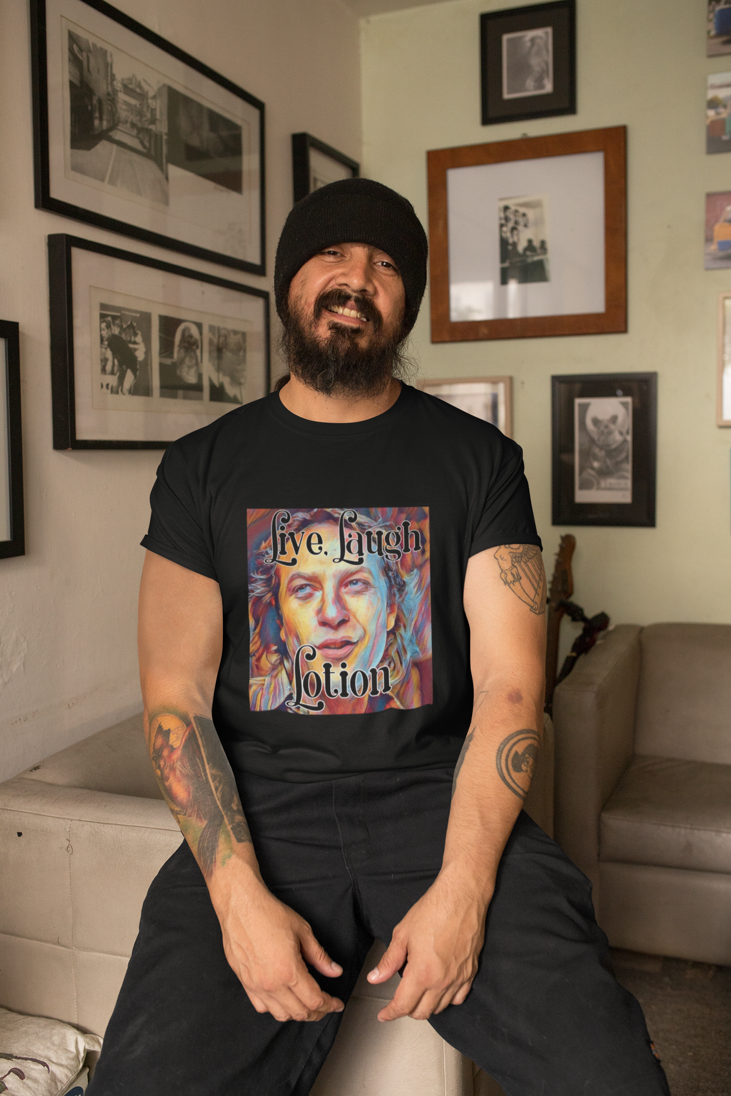 Live, Laugh, Lotion T-shirt