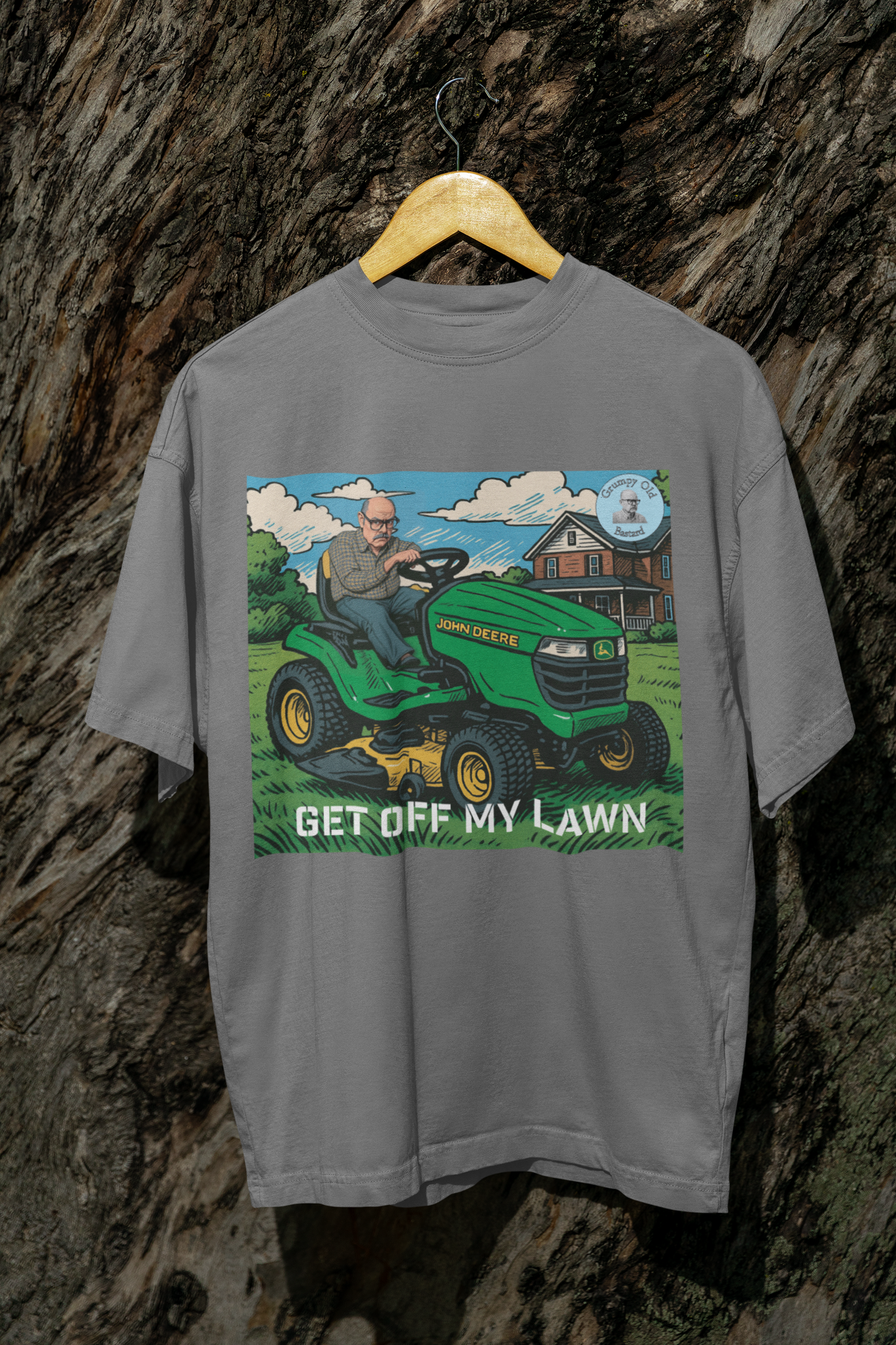 Grumpy Old Bastard "Get Off My Lawn" T-Shirt