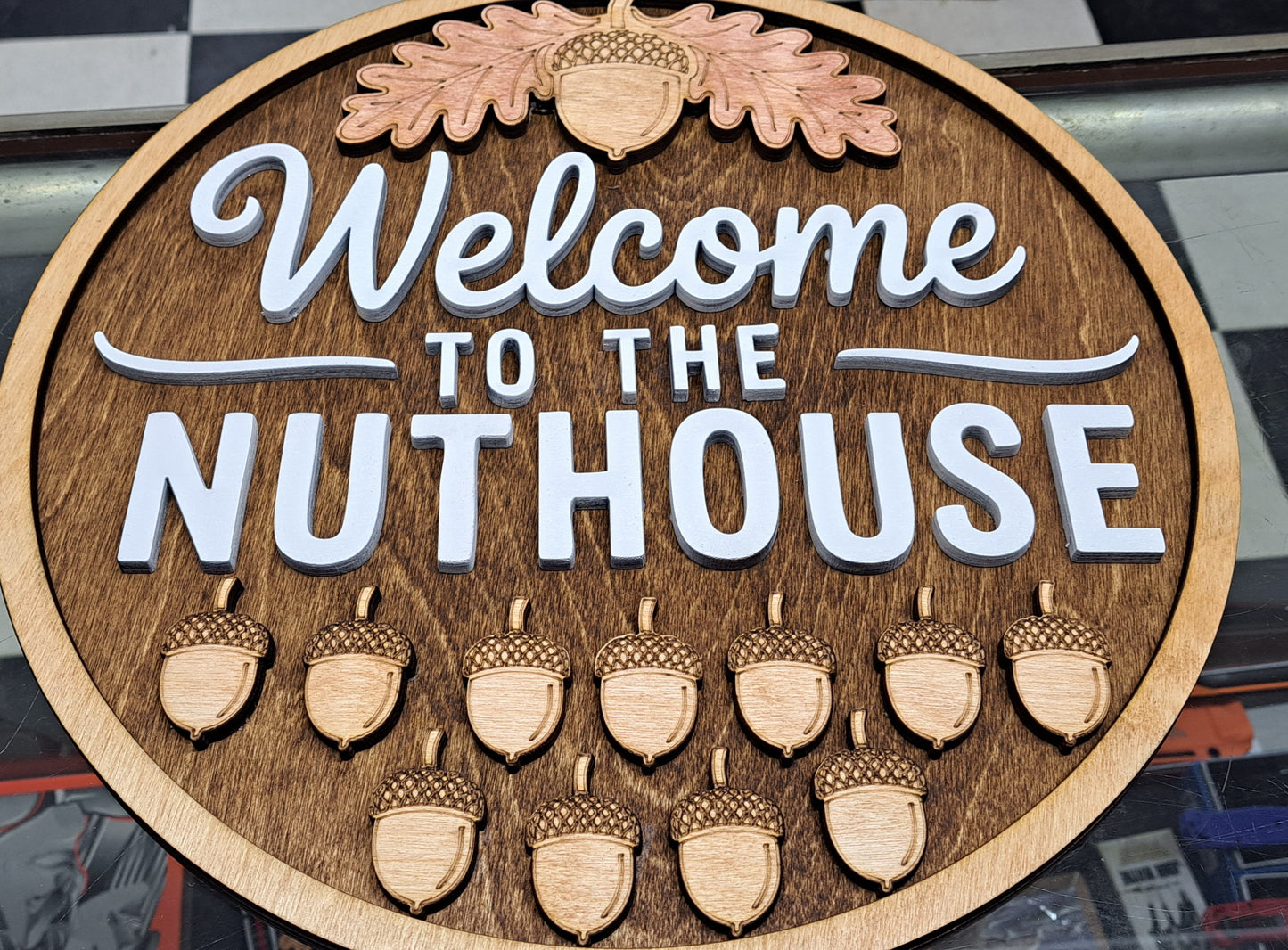 Welcome to the Nuthouse Sign