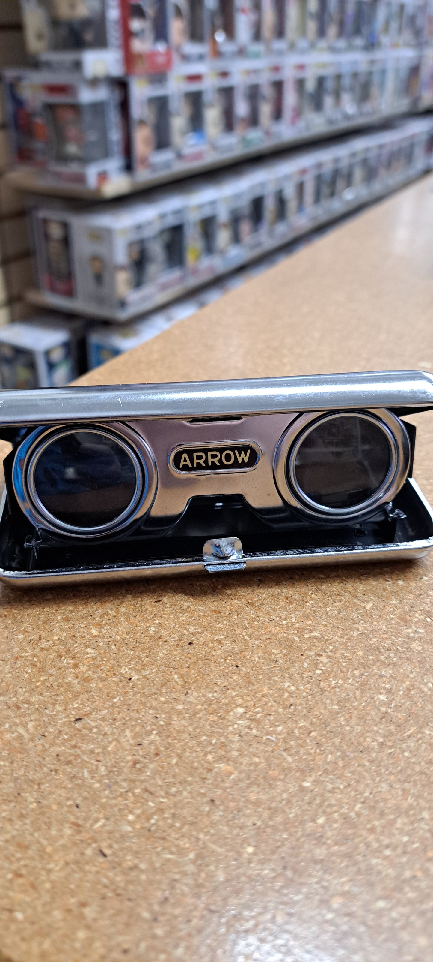 Vintage ARROW Crystal Lens 25X Opera Glasses POP-UP Binoculars Made in Japan