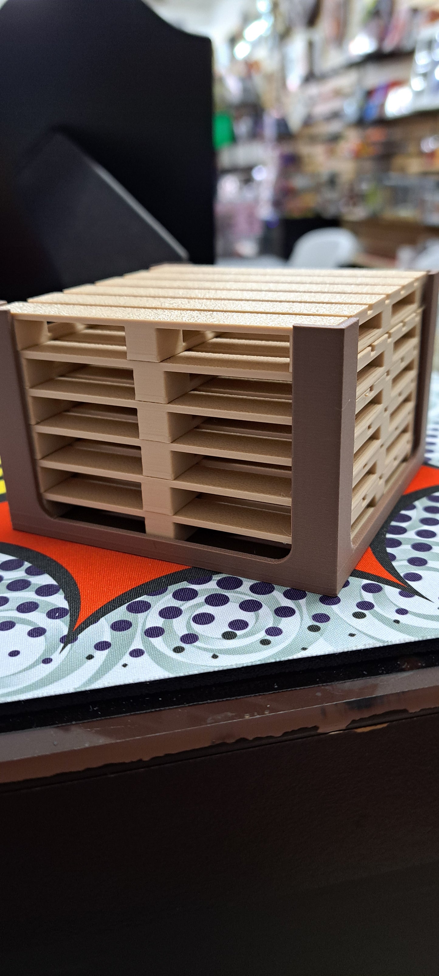 3D Printed Wood Pallet Coasters - Set of 6