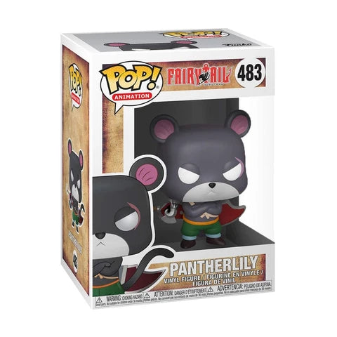 Funko Pop! vinyl figure packaging for Panther Lily from Fairy Tail, with box number 483.