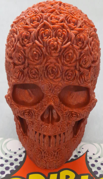3D Printed Rose Skull