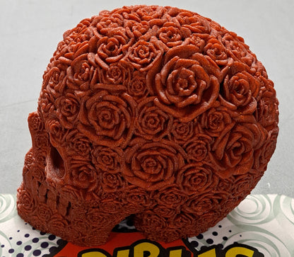 3D Printed Rose Skull