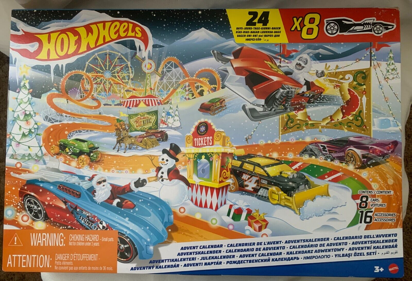 New Hot Wheels 2022 Christmas Holiday Advent Calendar.