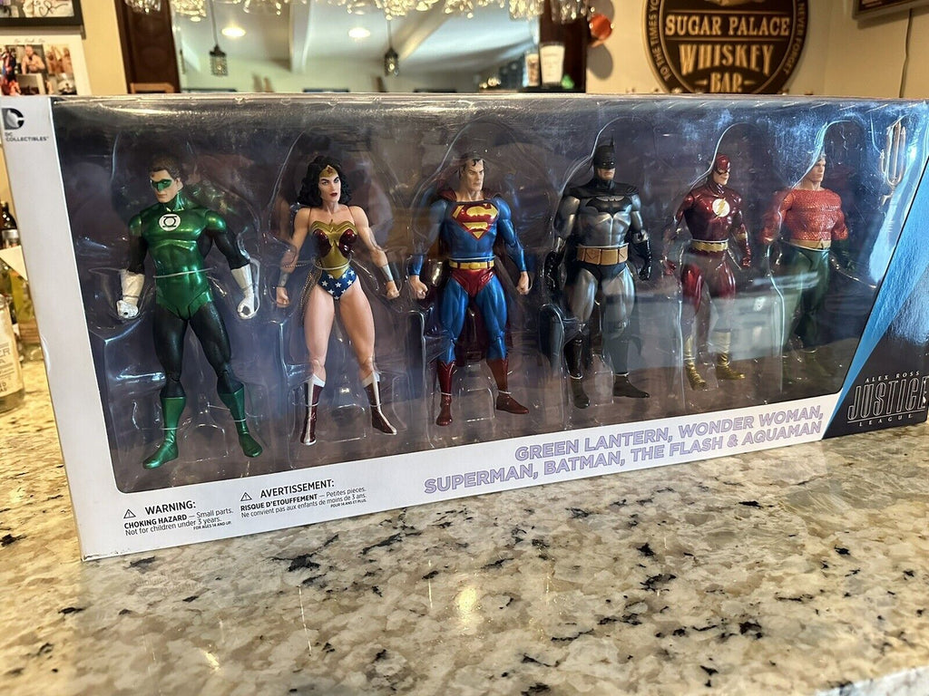 DC Collectibles Alex Ross Justice League Action Figure 6 pack Box Set.