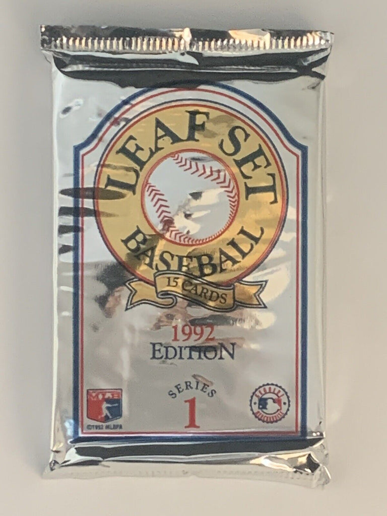1992 edition series 1 baseball trading card pack Factory Sealed.