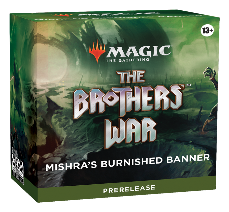 Magic the Gathering CCG: The Brothers War Prerelease Pack Carton Mishra's Burnished Banner.