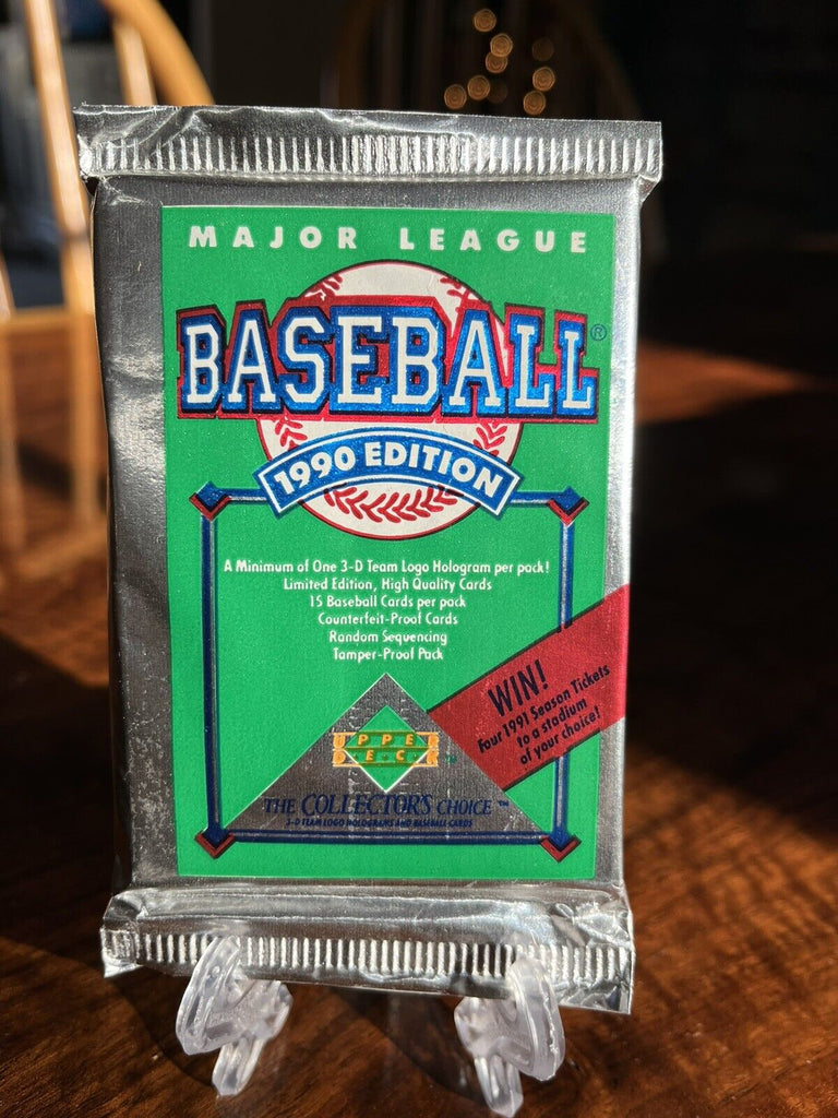 SEALED PACK Major League Baseball Trading Cards 1990 Edition Collectors Choice.