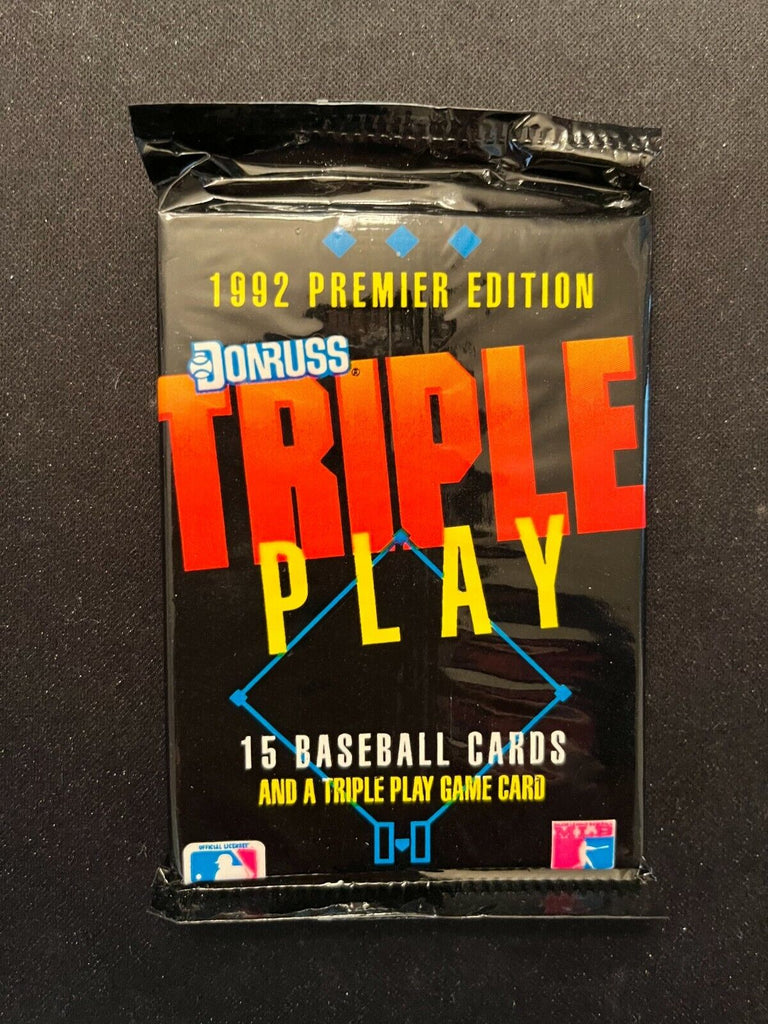 1992 PREMIER EDITION | DONRUSS TRIPLE PLAY BASEBALL CARDS | SEALED PACKS.