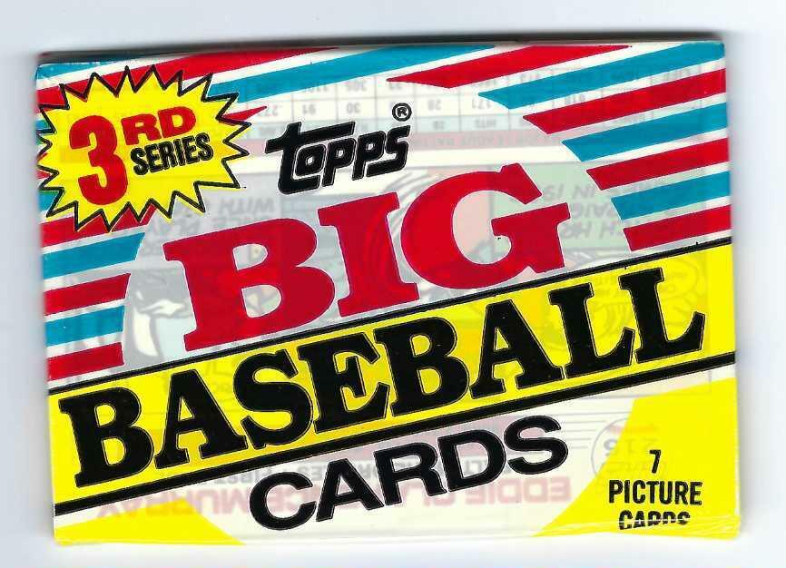 Topps Big Baseball Cards 3rd Series.