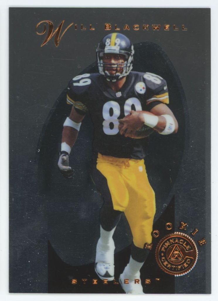 1997 Pinnacle Certified Will Blackwell Rookie Pittsburgh Steelers #143.