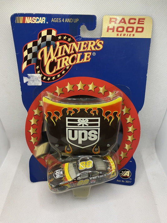 DALE JARRETT UPS FLAMES RACE HOOD SERIES 1/64 WINNERS CIRCLE 2002.