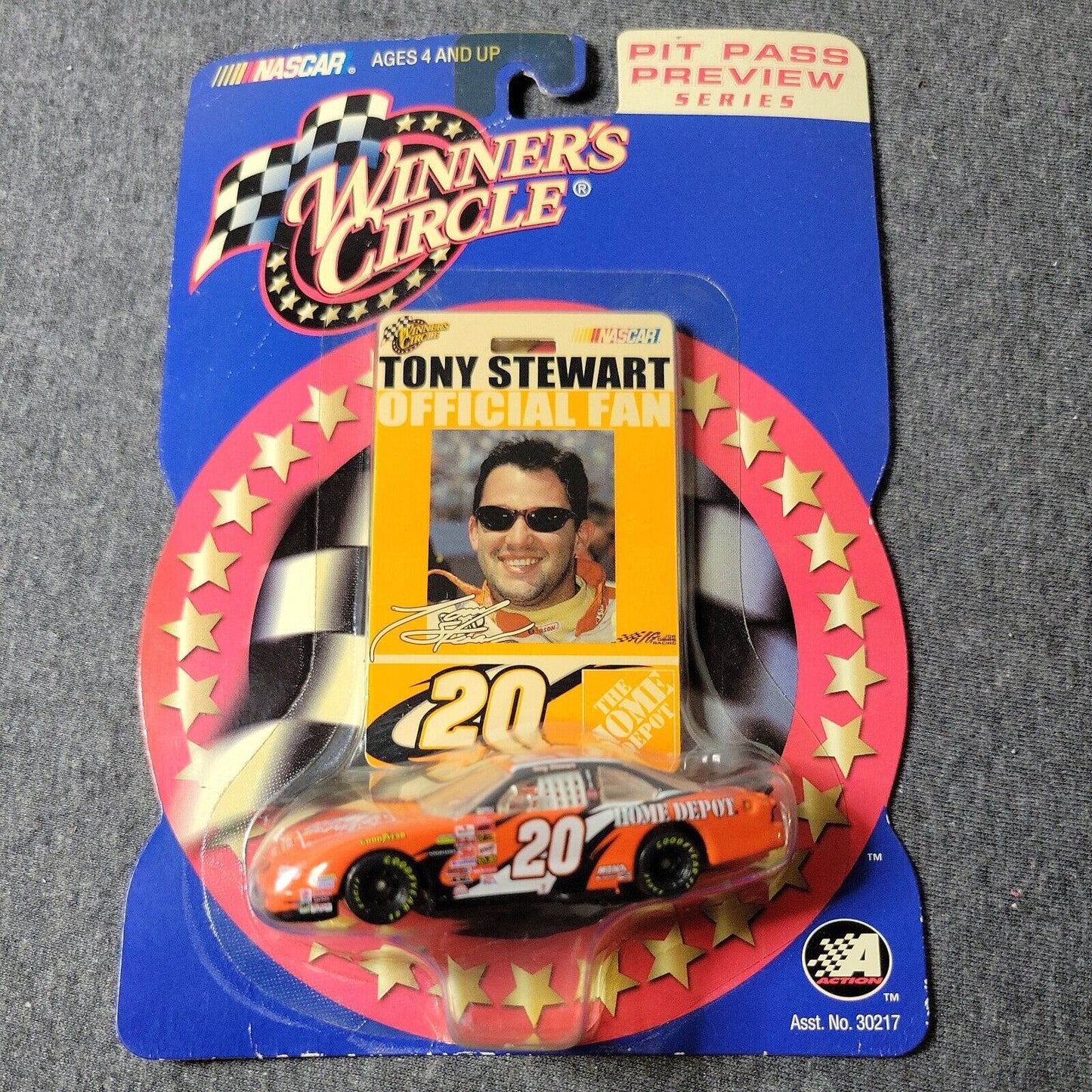 Winner's Circle Pit Pass Series 1:64 Diecast Tony Stewart #20 Pontiac Grand Prix.