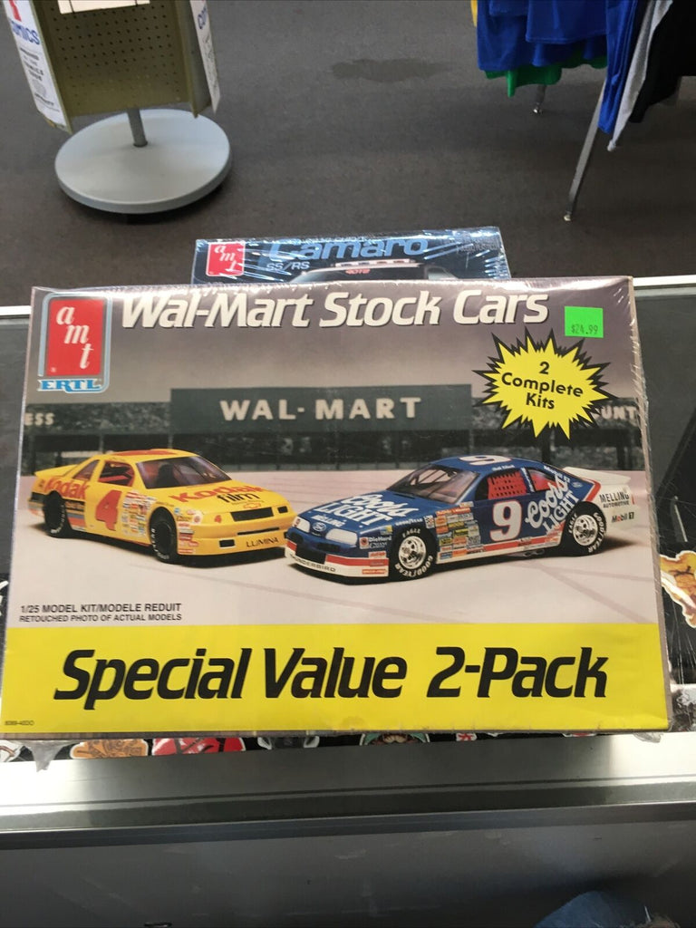 AMT ERTL WALMART Stock Cars Model Kits.