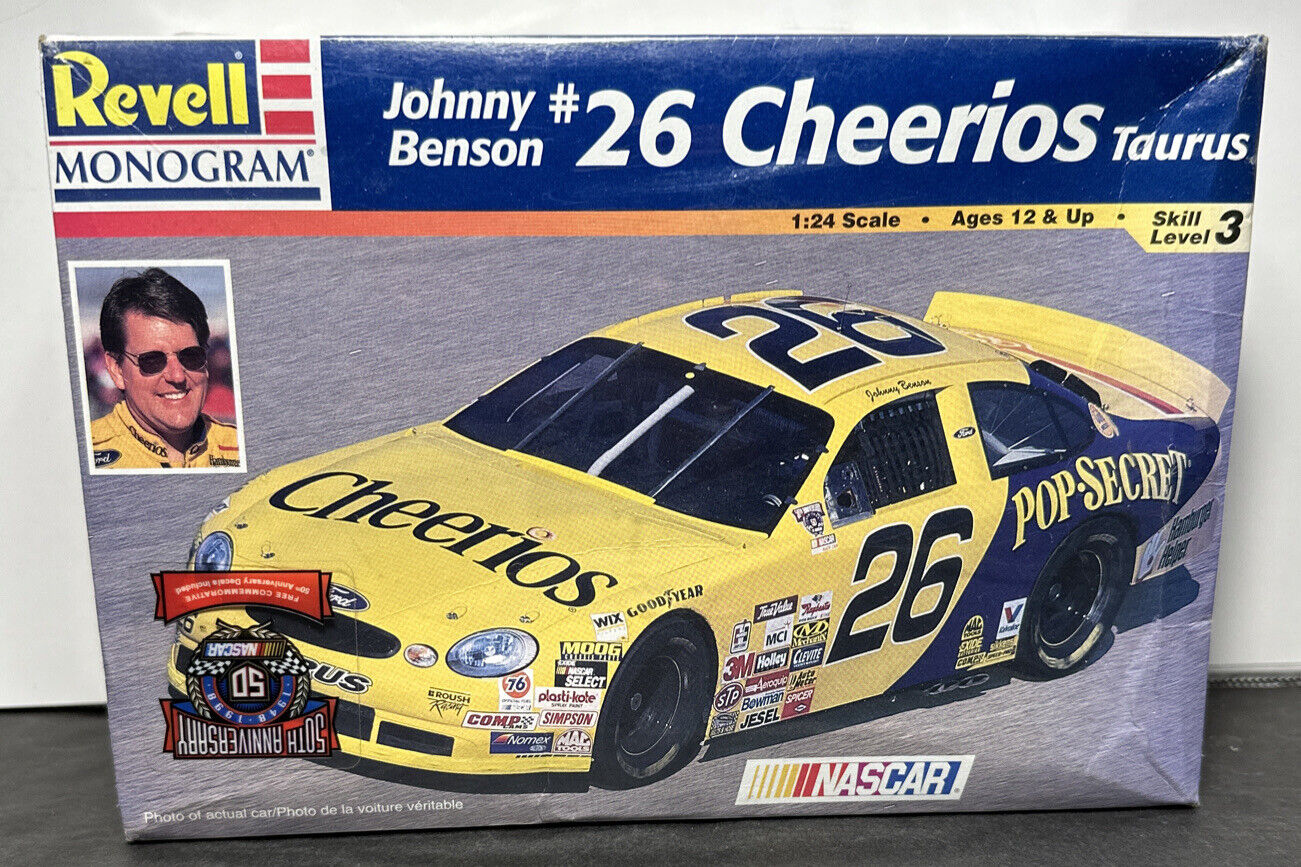 Johnny Benson #26 Cheerios Taurus 1:24 Scale Revell Monogram Kit 85-2553 Sealed.