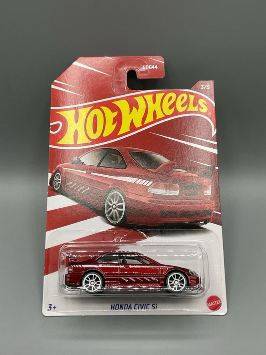 2022 Hot Wheels Honda Civic Si Walmart Exclusive Honda Series 3/5 Red