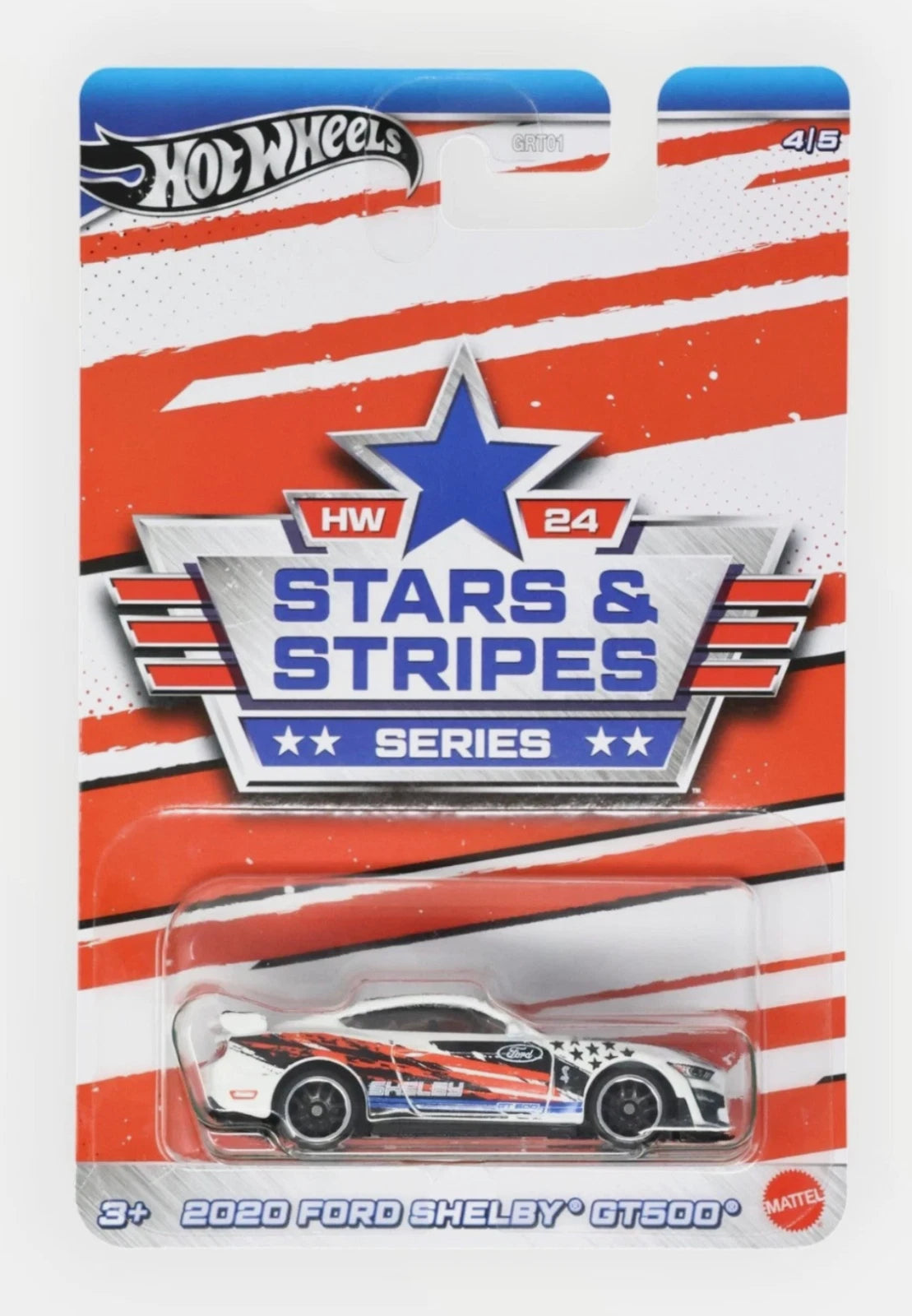 2024 HOT WHEELS 2020 FORD SHELBY GT500 STARS AND STRIPES SERIES 4/5
