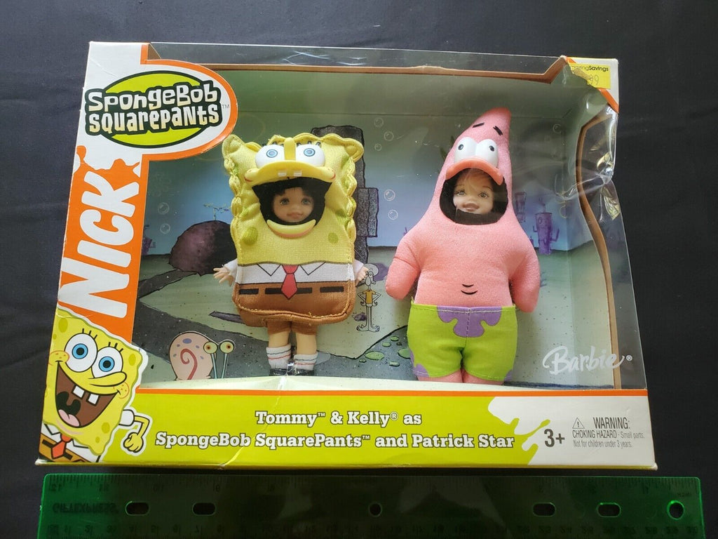 2004 Tommy & Kelly SpongeBob SquarePants & Patrick Star Barbie Giftset NICK!.
