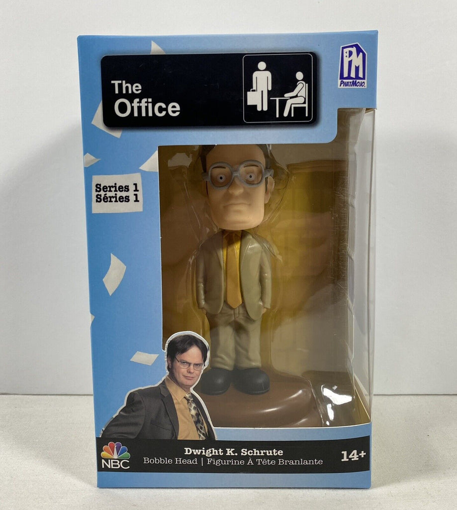 Office Dwight K. Schrute Bobble Head 6" Figure Series 1 Phatmojo NEW In Box.