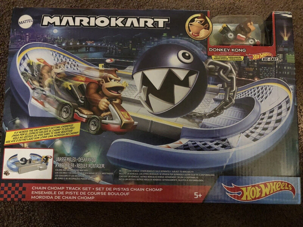 Mattel Mariokart Hotwheels Track with Donkey Kong.